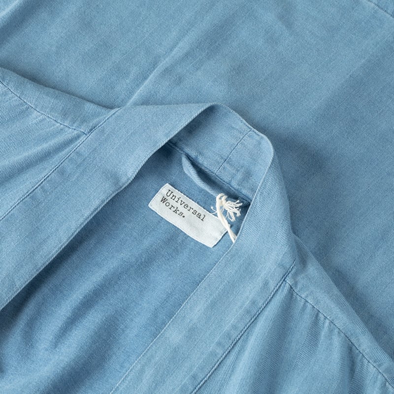 Image détail col_Flaneurs_UNIVERSAL WORKS_Kyoto Work Jacket Washed Indigo Herringbone 1