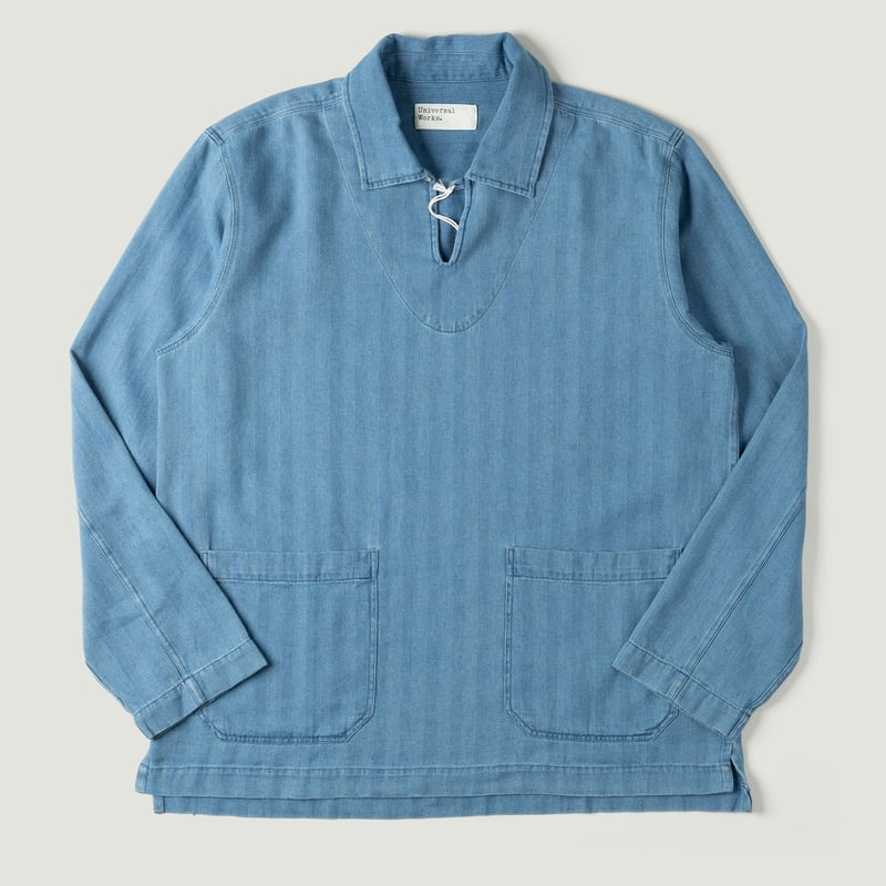 Image_Flâneurs_UNIVERSAL WORKS / Smock Overshirt Washed Indigo Herringbone Denim_Thumbnail