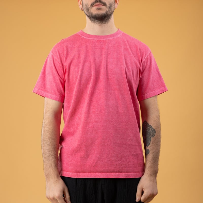 GOOD ON  Short Sleeve Crew T-Shirt P-Cherry image flâneurs porté de face