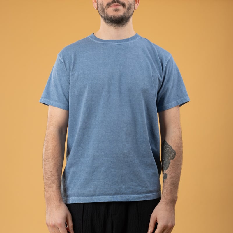 GOOD ON  Short Sleeve Crew T-Shirt P-Ajisai image flâneurs porté de face