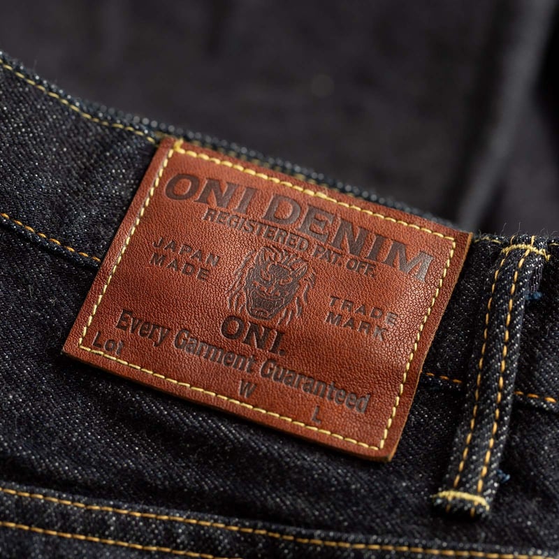 ONI 15oz Low Tension Selvedge Denim with Leather Patch 1