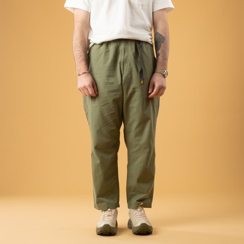 GOHEMP High Explorer Pants in Cuban Sand worn by pedestrians