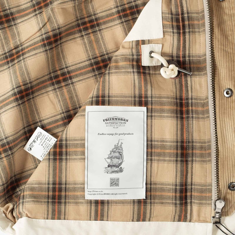 detail inside flâneurs chemise FRIZMWORKS OG Oxford Oversized Shirt Purple