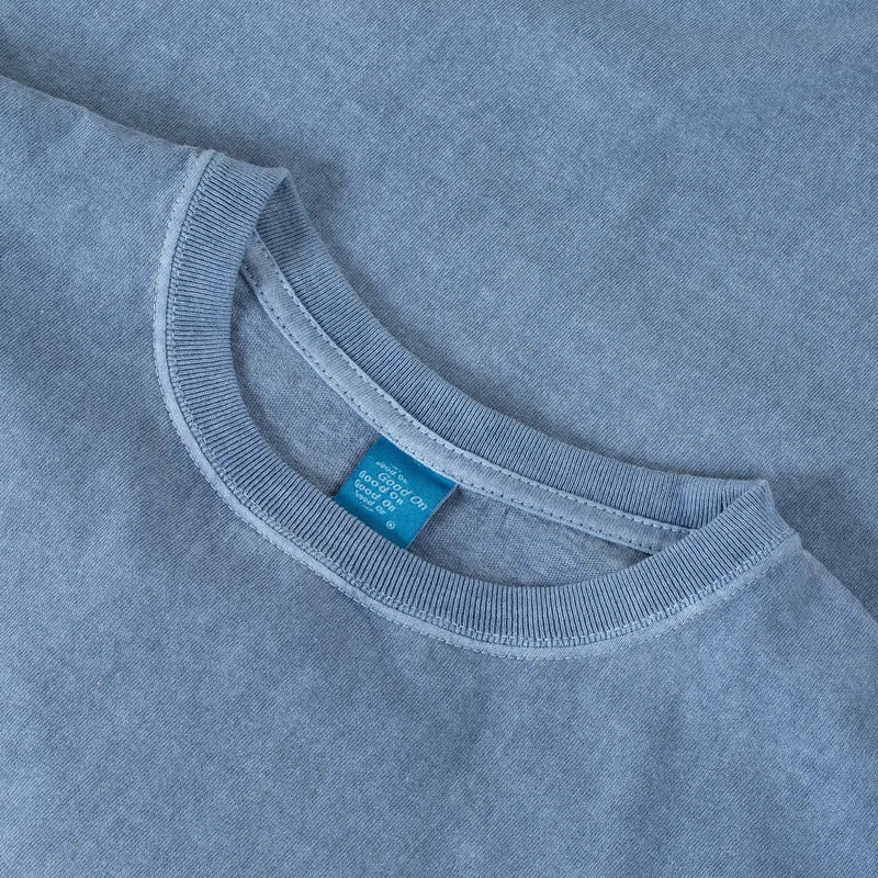 GOOD ON  Short Sleeve Crew T-Shirt P-Ajisai image flâneurs col
