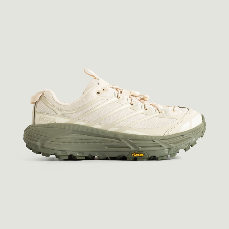 vignette flâneurs sneakers HOKA Mafate Three 2 Oat MilkEucalyptus