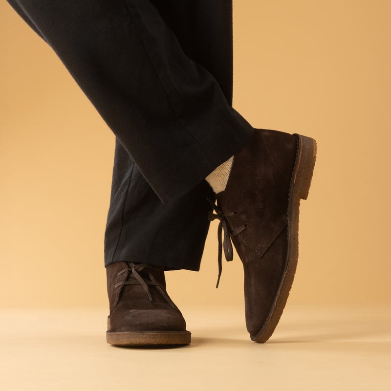 Image flâneurs chaussures Astorflex Montflex testa di moro porté