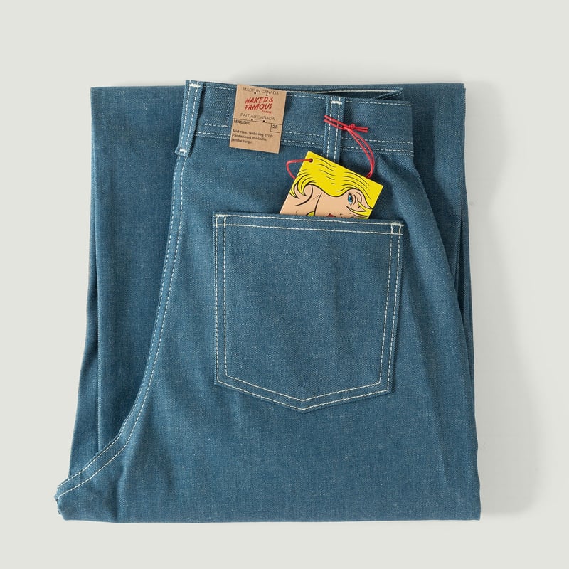 NAKED & FAMOUS WOMEN / Maudie Antique Blue Denim Stretch