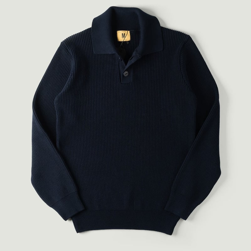 Image_Flâneurs_NITTO KNITWEAR / Polo Djivan Marine_Vignette