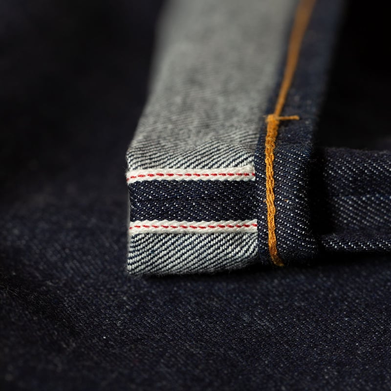 détail selvedge ID flâneurs STUDIO D'ARTISAN 13oz Selvedge Denim