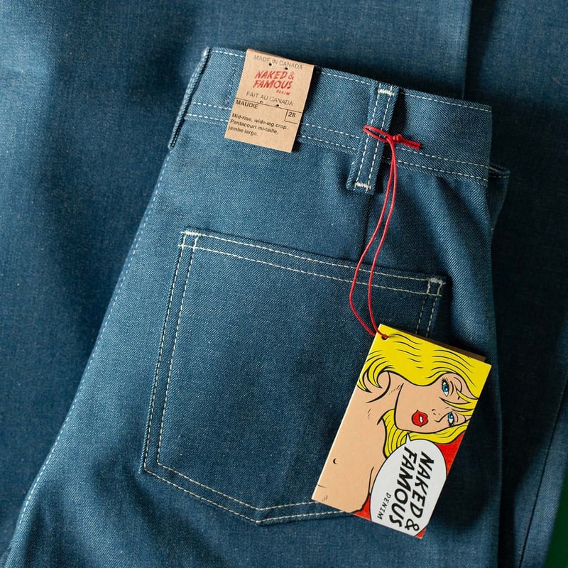 NAKED & FAMOUS WOMEN / Maudie Antique Blue Denim Stretch