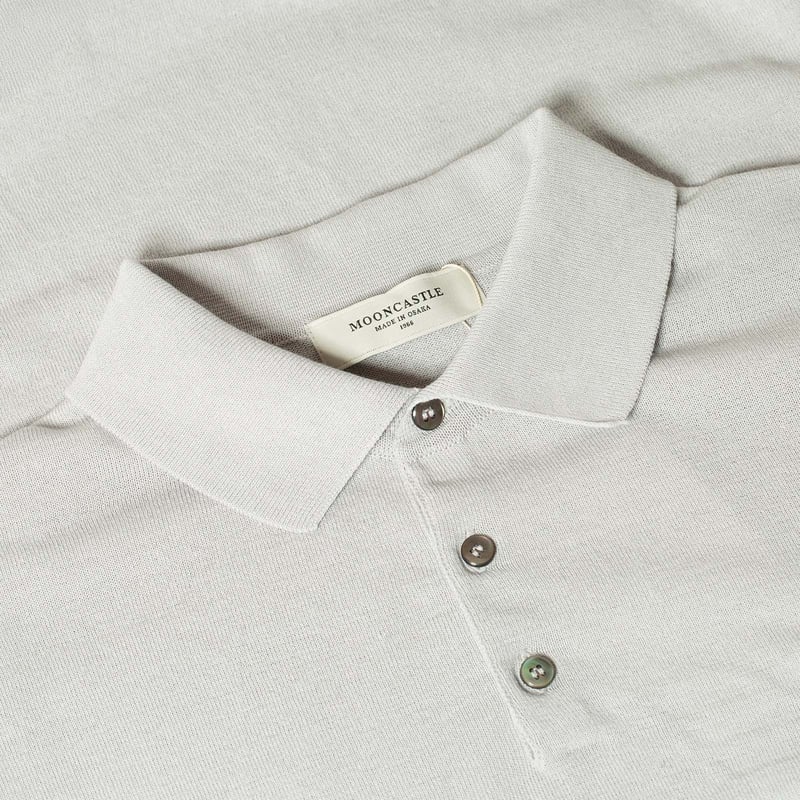 Image_Flâneurs_MOONCASTLE / Polo Ice Cotton Manches Courtes Light_détail_col