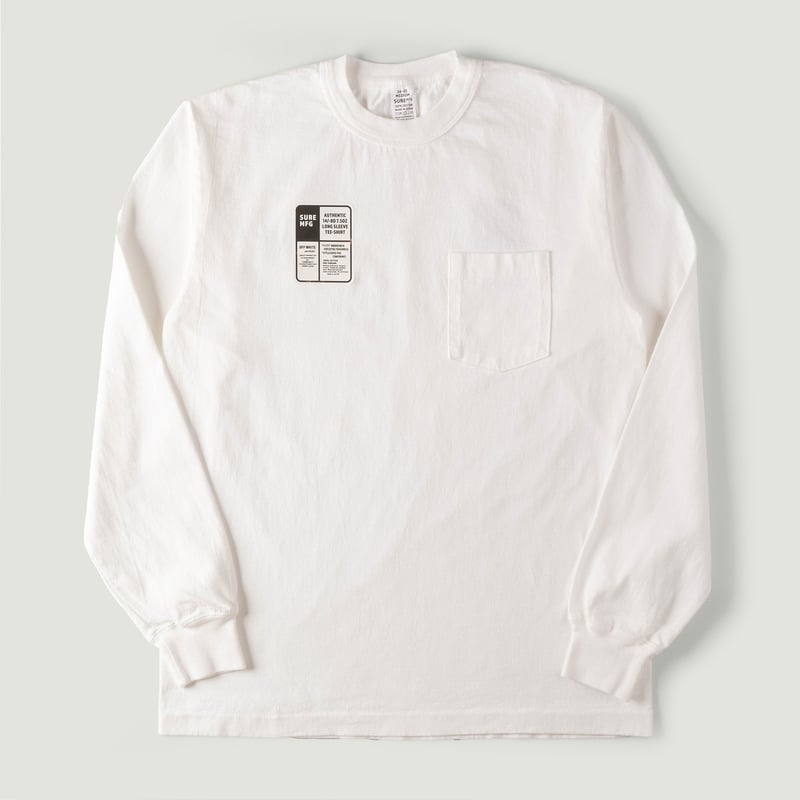 Image_Flâneurs_t-shirt manches longues_XX DEVELOPMENT / "SURE MFG" 7,5oz Pocket L/S Tee Off White_Vignette