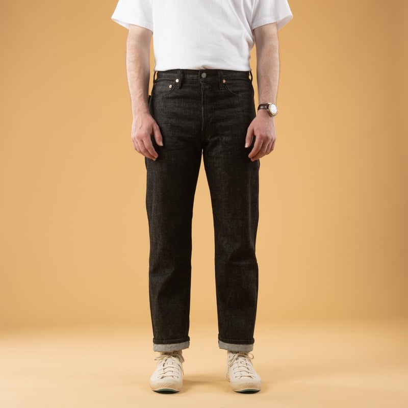 Image_Flâneurs_D1891B 1950’s Black 13oz Selvedge de-face