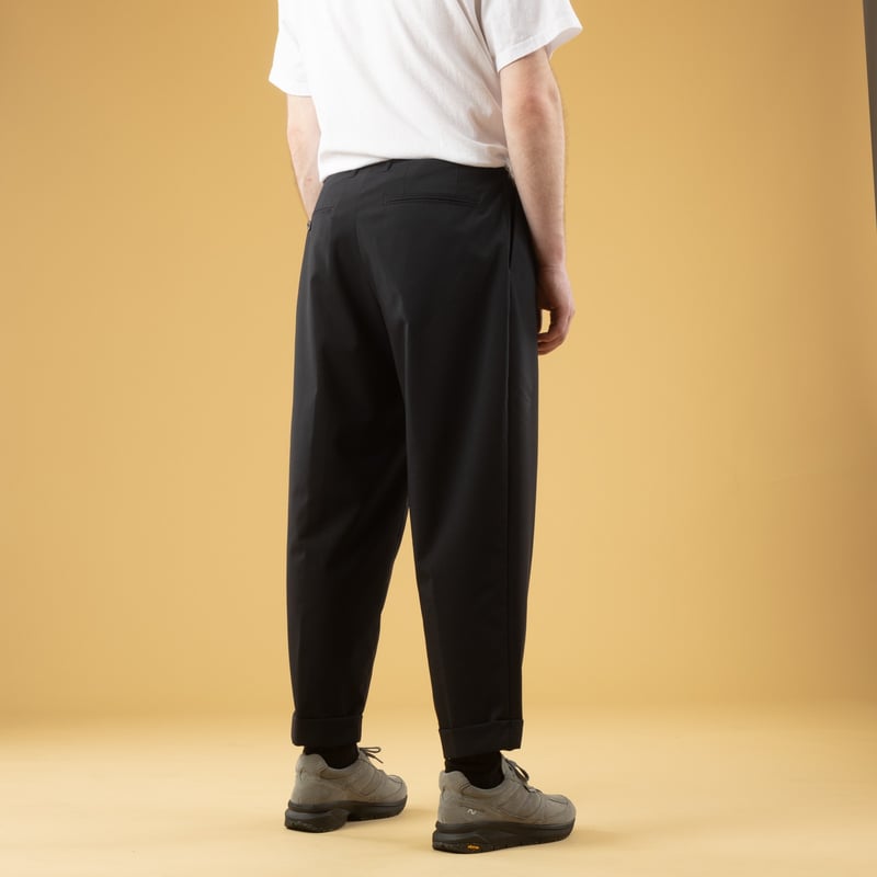 Image_Flâneurs_BEAMS PLUS / 2 Pleats Wool Tropical Dark Navy_de-dos