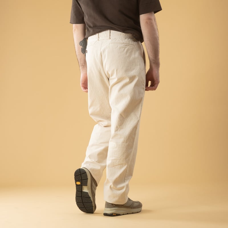 10oz Canvas Tapered 2Tuck Pants Natural