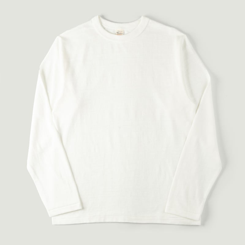 Image_Flâneurs_WAREHOUSE & CO. / lot. 5906 T-shirt L/S No Print Crew Off White_Vignette