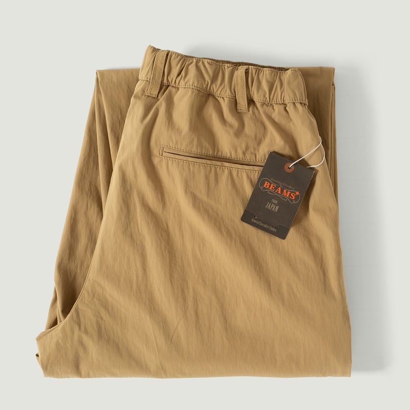 Vignettes flâneurs BEAMS PLUS 2 Pleats Relax Trousers Comfort Cloth Khaki