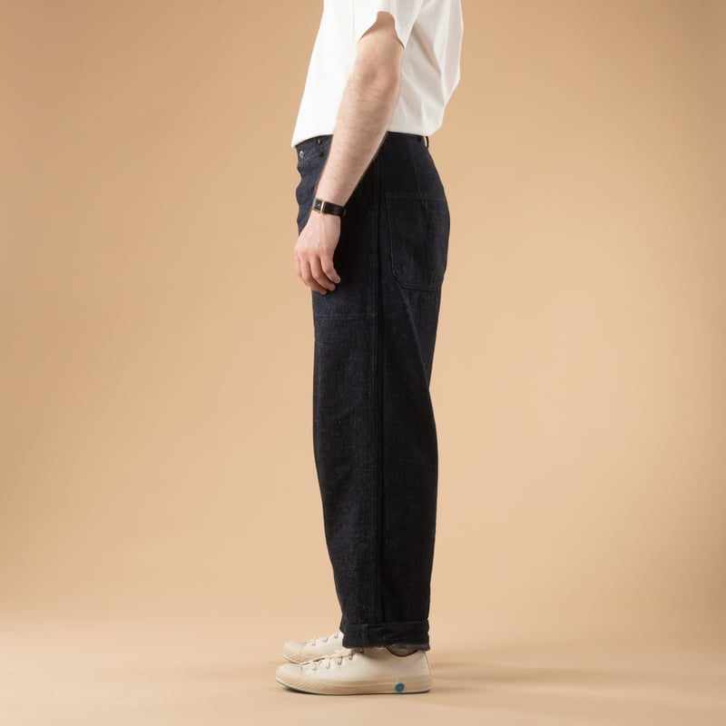 Image_Flâneurs_WAREHOUSE & CO. / Lot. 1233 U.S Navy Denim Trousers Indigo_de-profil