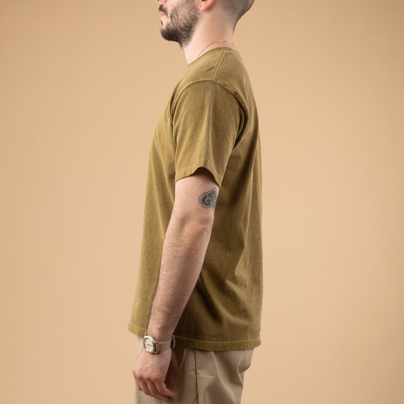 Image_Flâneurs_GOOD ON / Short Sleeve Crew T-Shirt P-Khaki Drill_de-profil