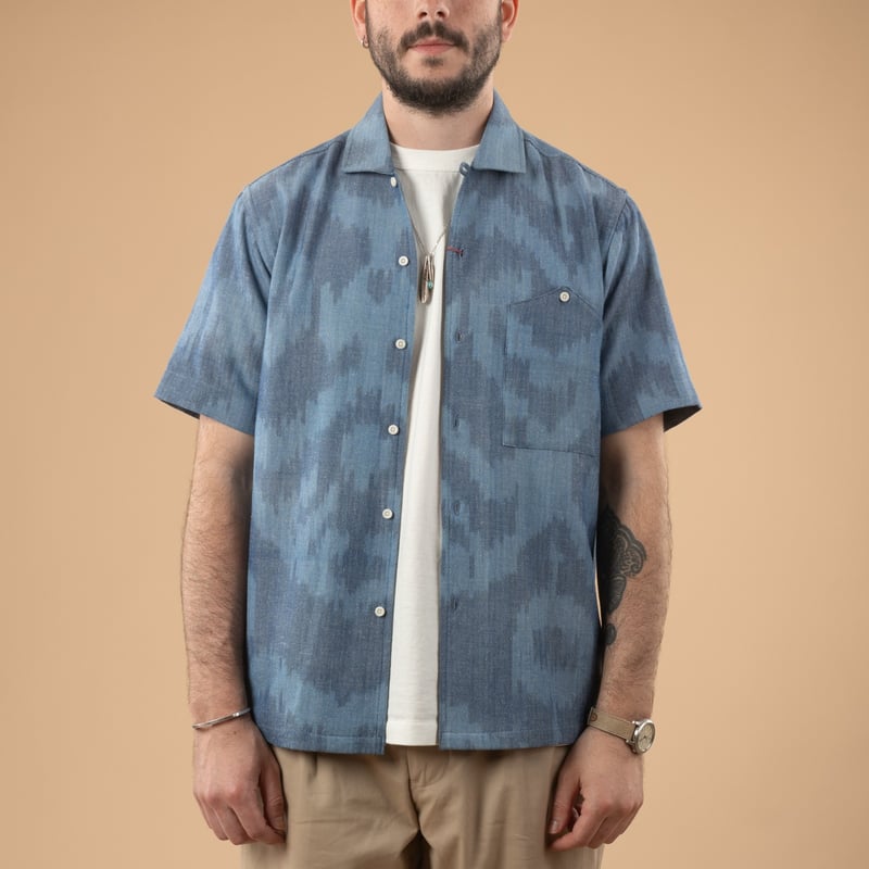 Image-Flâneurs_KARDO x FLÂNEURS / S/S Shirt Ikat 61_de-face