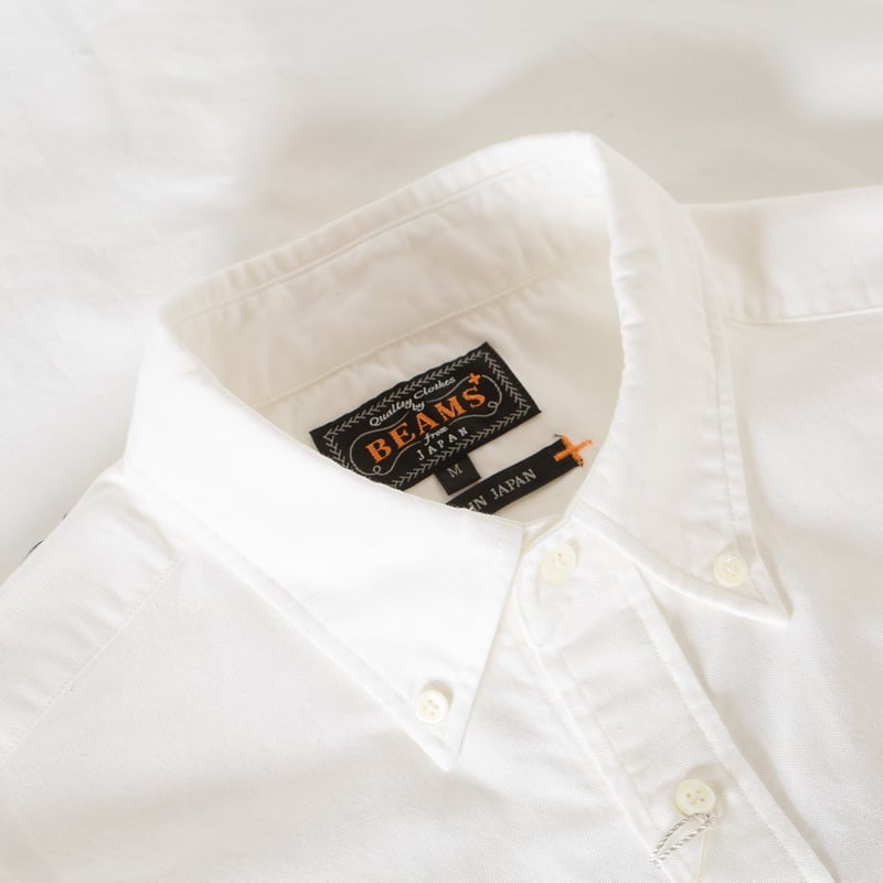 Image-Flâneurs_BEAMS PLUS Button-Down Oxford Shirt White