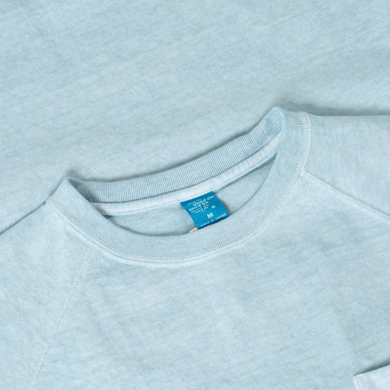Image titled "Flâneurs GOOD ON Short Sleeve Thick Heavy Raglan Pocket Tee_p-soda (2)"
