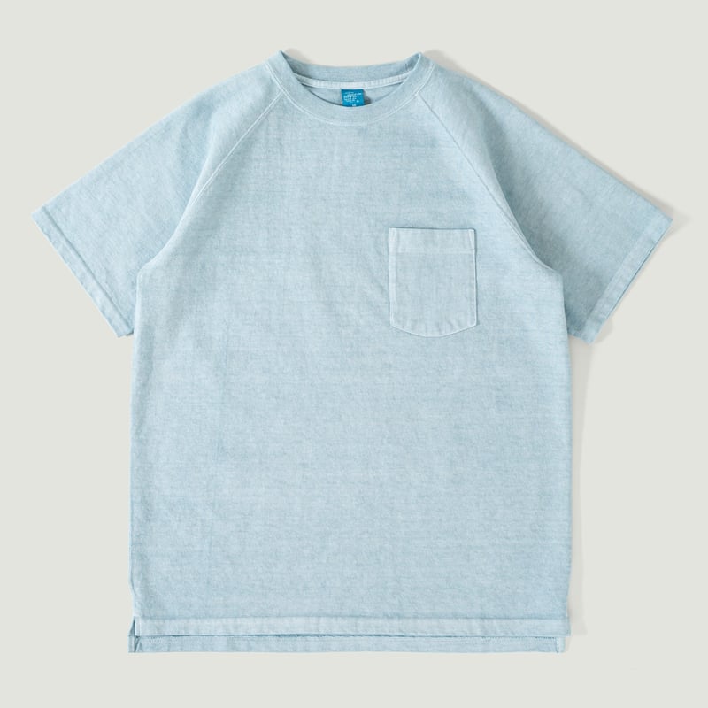 GOOD ON short sleeve thick Heavy Raglan Pocket Tee P-Soda patches