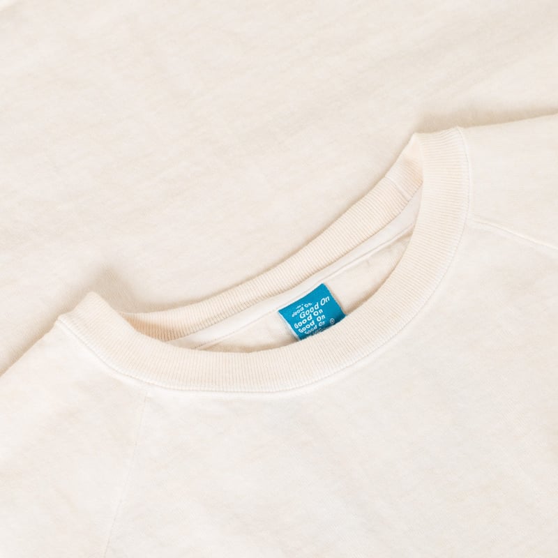 image col flâneurs GOOD ON teeshirt manches courtes épais Heavy Raglan Pocket Tee p-natural