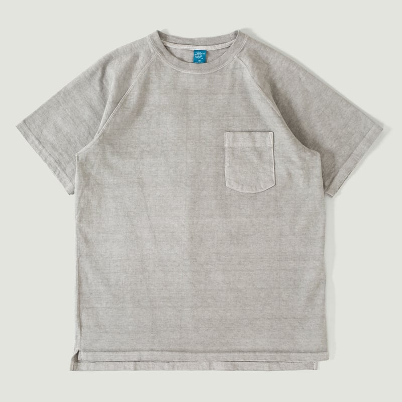 Vignettes GOOD ON teeshirt manches courtes épais Heavy Raglan Pocket Tee P-Ash
