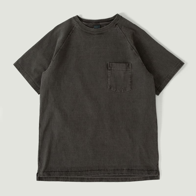 Vignettes GOOD ON teeshirt manches courtes épais Heavy Raglan Pocket Tee P-black