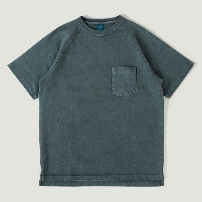 Vignettes GOOD ON teeshirt manches courtes épais Heavy Raglan Pocket Tee P-slate