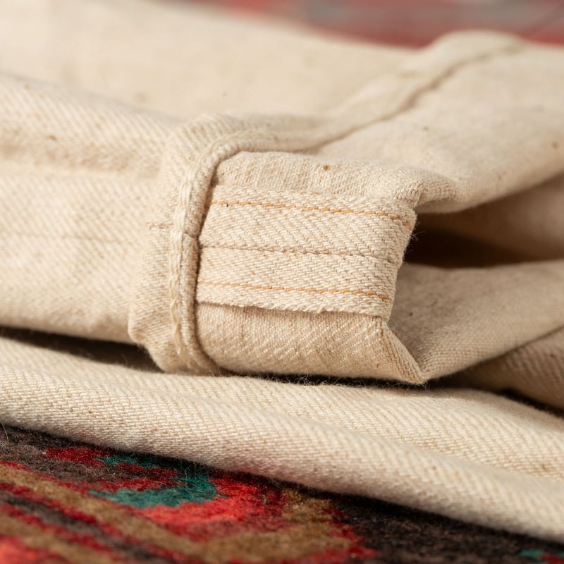image ID flâneurs jeans selvedge blanc DENIME Lot 224-66M 66 Model Natural Mother Cotton
