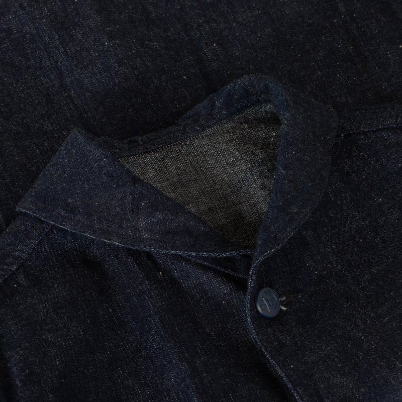 image flâneurs_col veste denim militaire WAREHOUSE & CO.