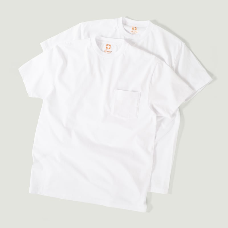 image 2 flâneurs  teeshirt basic BEAMS PLUS 2 Pack Pocket Tee White