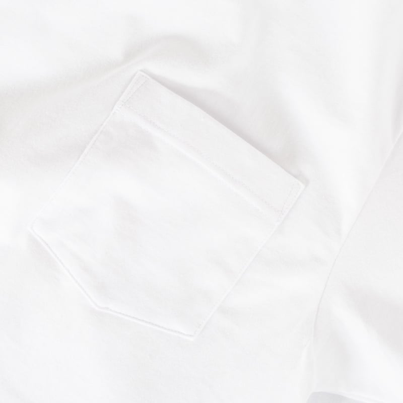 image flâneurs  poche teeshirt basic BEAMS PLUS 2 Pack Pocket Tee White
