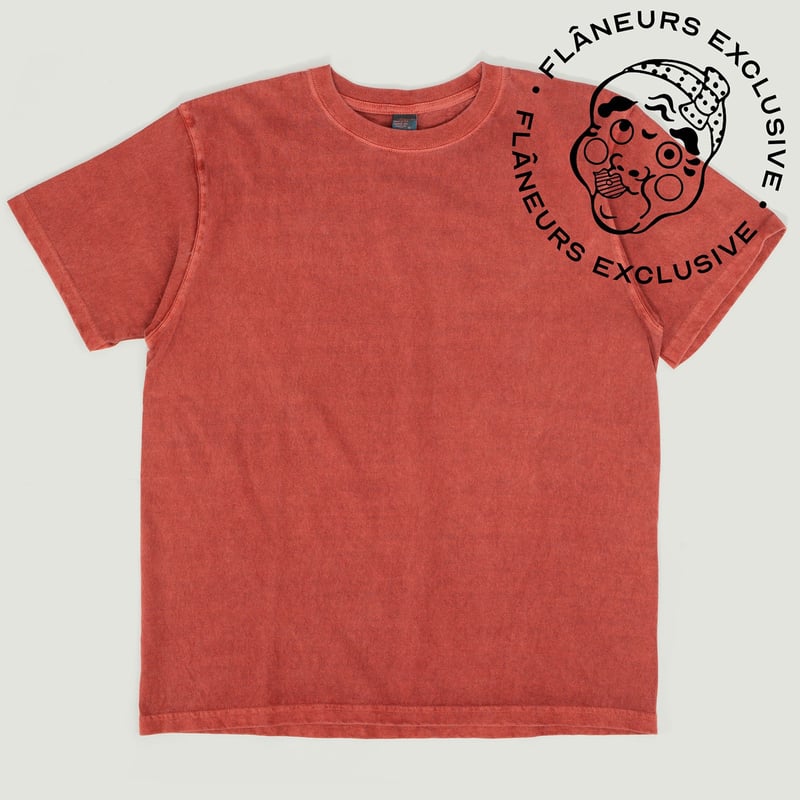 Vignettes flâneurs exclusive  teeshirt GOOD ON  Short Sleeve Crew T-Shirt P-dark orange badge