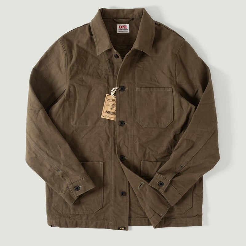 03100-HOX Heavy Oxford Coverall Jacket Olive