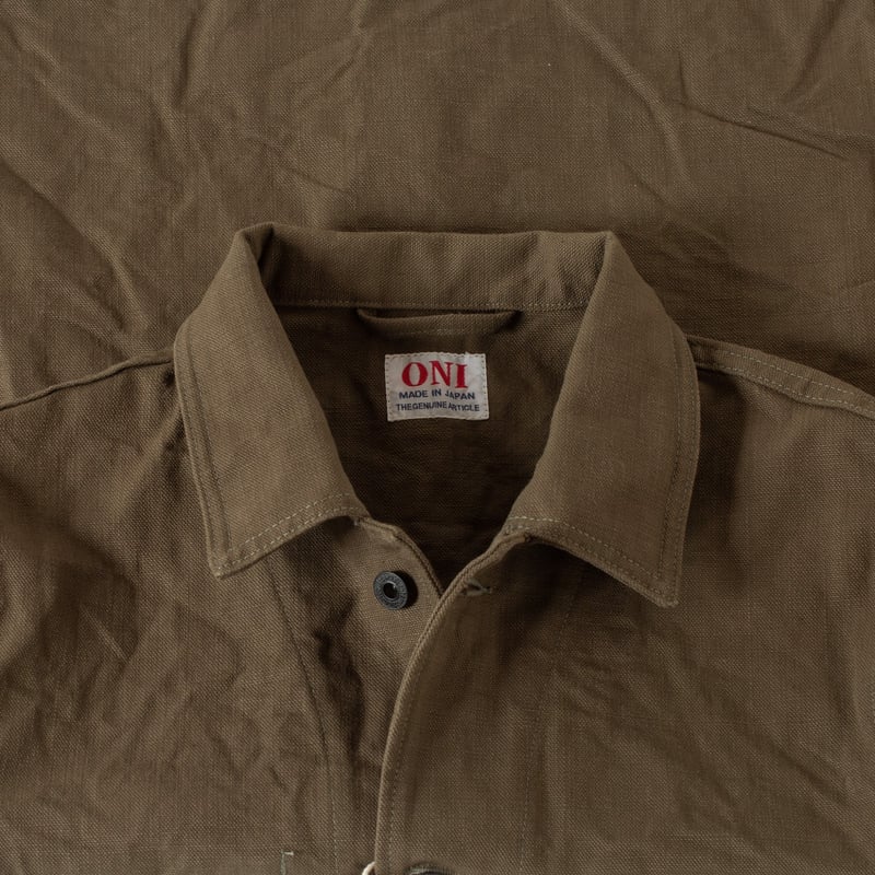 03100-HOX Heavy Oxford Coverall Jacket Olive