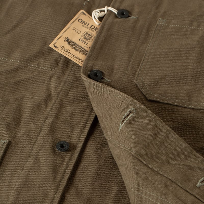 03100-HOX Heavy Oxford Coverall Jacket Olive