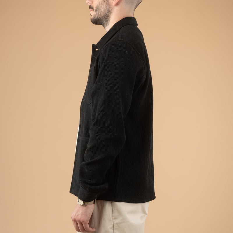 image flâneurs porté veste JAPAN BLUE JEANS Sashiko Black Coverall Jacket-2