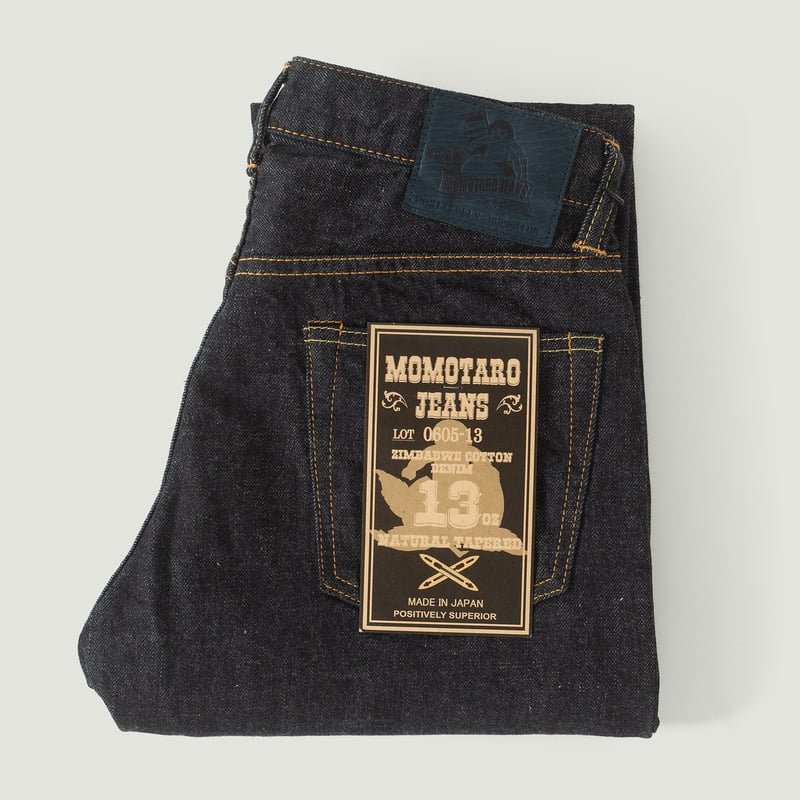 Vignettes flâneurs MOMOTARO 0605-13 Natural Tapered 13oz Zimbabwe Cotton