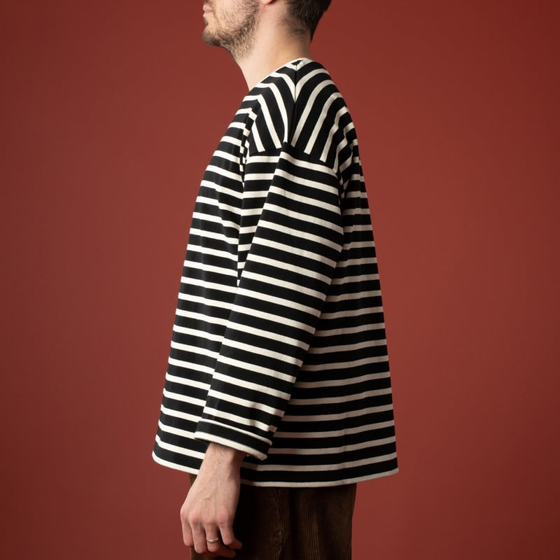 Le Minor x Flâneurs Marinière Loose Noir/Écru