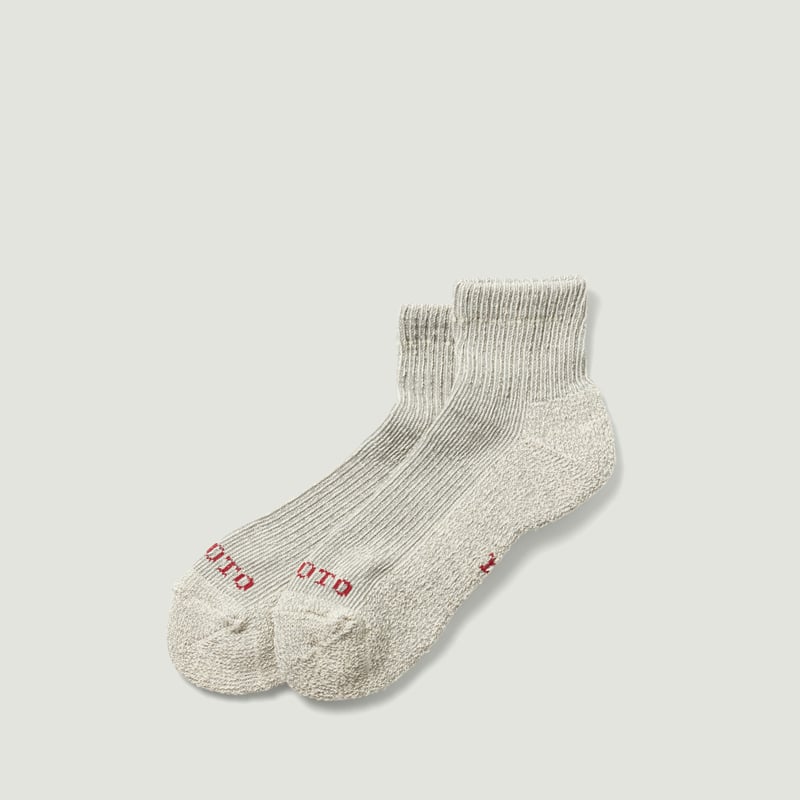 Image-Flâneurs_ROTOTO / Hemp/Organic Cotton Pile Ankle Socks Gray_Vignette