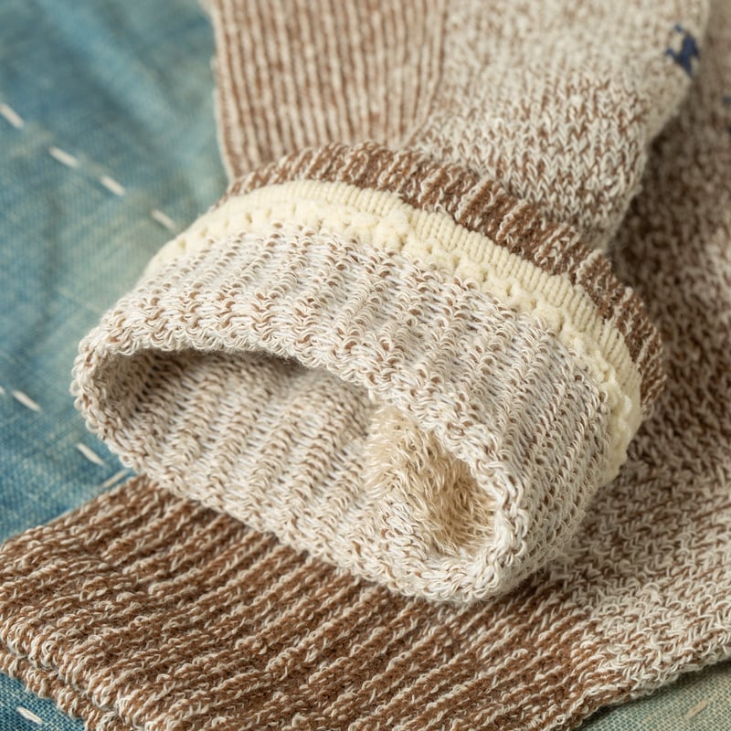 image flâneurs chaussettes ROTOTO  HempOrganic Cotton Pile Ankle Socks_-brown