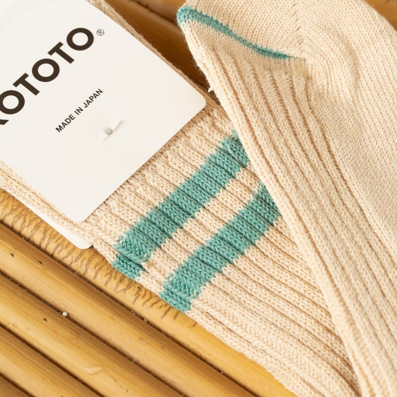 image flâneurs chaussettes ROTOTO HempOrganic Cotton Stripe Socks-sand