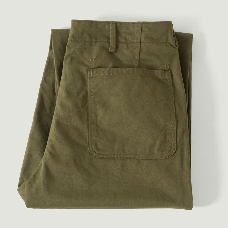 vignette flâneurs pantalon XX Development-SURE MFG 40's USN Trousers Vat Dye Olive
