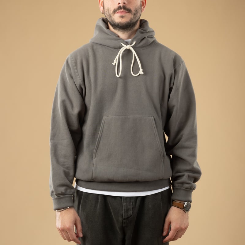 Image-Flâneurs_XX DEVELOPMENT / "SURE MFG" The Californians 60's Hoodie charcoal_de-face