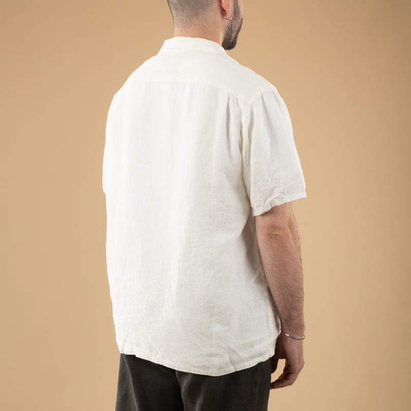 Open Collar 1/40 Linen White