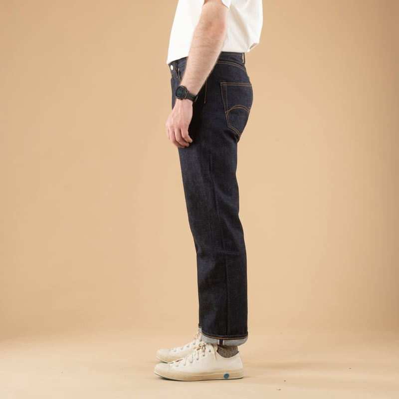 flâneurs jeans-Studio-d'Artisant D1891 13oz 1950’s Indigo Selvedge Denim_de-profil