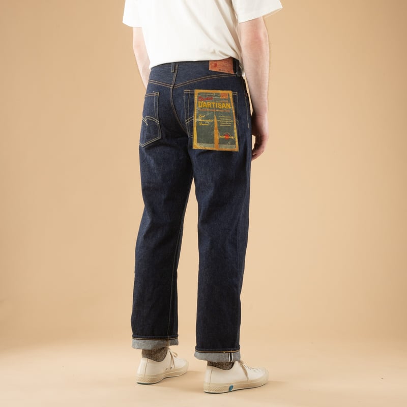 flâneurs-STUDIO D'ARTISAN-SD-801-15oz-Regular-Straight-Natural-Indigo-Selvedge-Denim_de-dos